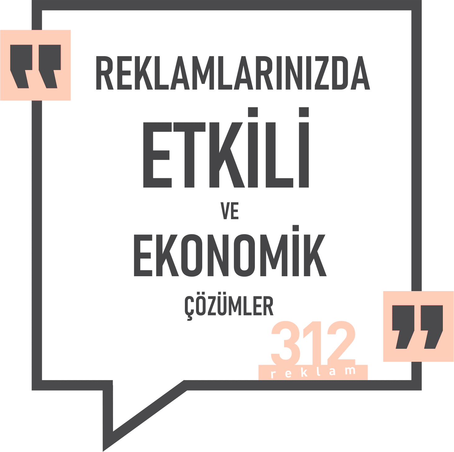 312 Reklam ankara totem tabela